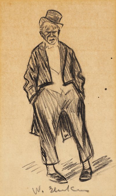 Pigeon-Toed Man by William James Glackens